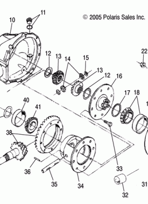 GEARCASE REAR (BUILT BEFORE 1 / 15 / 07) - R07RB50AA / RH50AA (4999202119920211D02)