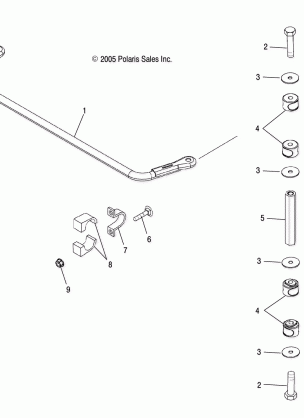 STABILIZER BAR REAR - R07RB50AA / RH50AA (4999202119920211C10)