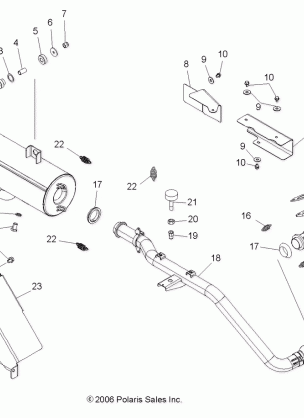 EXHAUST SYSTEM - R07RB50AA / RH50AA (49RGREXHAUST07500)