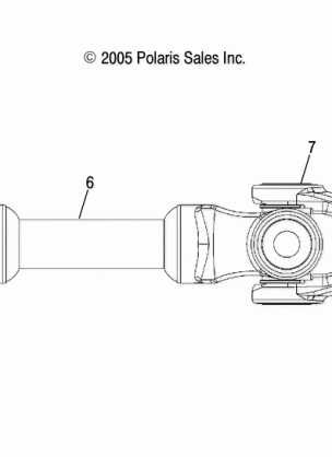 SHAFT PROP REAR - R07RF68AD / AF (4999202259920225B07)