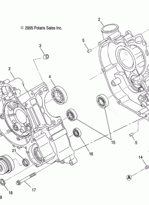 ENGINE CRANKCASE - R07RH50AF / AR / AT (4999203249920324D09)