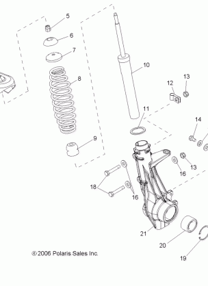 STRUT FRONT - R07RH50AF / AR / AT (49RGRSTRUTFRT07500)