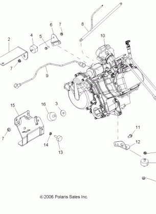 ENGINE MOUNTING - R07RH68AD / AG / AH / AK / AL / AO / AP / AW (49RGRENGINEMTG077006X6)