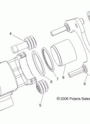 BRAKE CALIPER FRONT - R06RB63AA (4999203249920324C05)