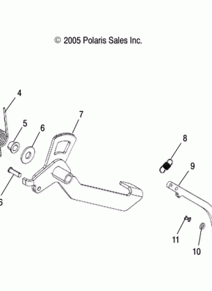 PARK BRAKE PEDAL - R06RD50AB / AC (4999202119920211C06)