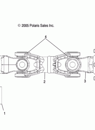 PROP SHAFT REAR - R06RD50AB / AC (4999203249920324B09)