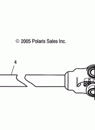 PROP SHAFT FRONT - R06RD68AA / AB / AC / AD / AE / AF (4999202219920221B10)