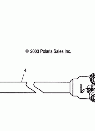 FRONT PROP SHAFT (4X4) - R05RD50AA / AB / AC / AD (4995359535B13)