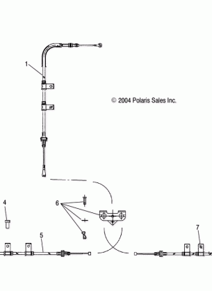 PARK BRAKE LOCK CABLES - R05RB63AA (4998179817C01)