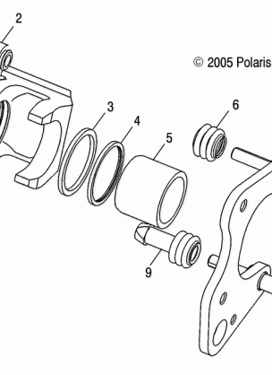 FRONT BRAKE CALIPER - R05RB63AA (4999202259920225C05)