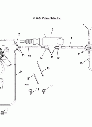 BRAKE LINES / MASTER CYLINDER - R05RB63AA (4998179817B12)