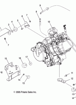 ENGINE MOUNTING - R05RD68AA / AB (4999202219920221B03)