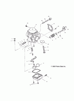 CARBURETOR - A04RB42AA / A04RD50AA / AB / AC / A04RF50AA (4987918791D09)