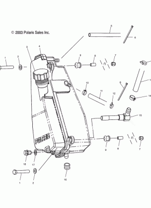 OIL TANK - A04RB42AA / A04RD50AA / AB / AC / A04RF50AA (4987918791A12)