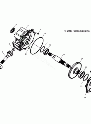 REAR GEARCASE (6X6) - A04RF50AA (4987918791D01)