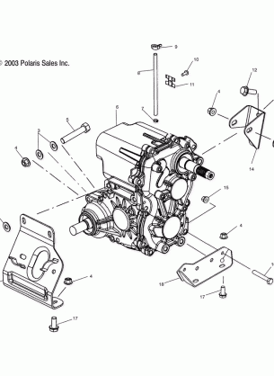 TRANSMISSION MOUNTING - A04RB42AA / A04RD50AA / AB / AC / A04RF50AA (4987918791B02)