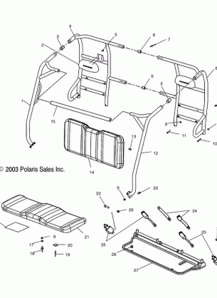 CAB FRAME - A04RB42AA / A04RD50AA / AB / AC / A04RF50AA (4987918791A03)