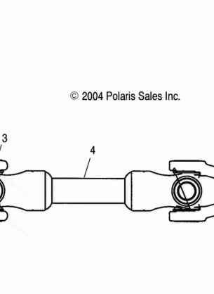 REAR PROP SHAFT - A04RB63AA (4998179817B05)