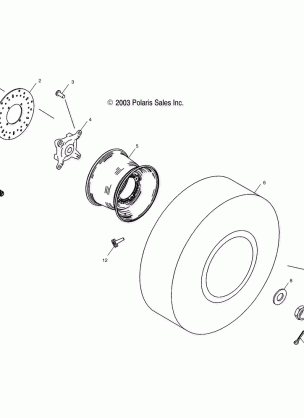 FRONT WHEEL - A04RB63AA (4989328932B05)