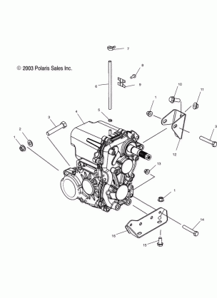 TRANSMISSION MOUNTING - A04RB63AA (4989328932B01)