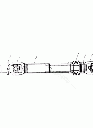 MID AXLE DRIVE SHAFT (LH) - A99RF50AA (4946494649B010)