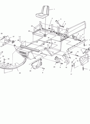 MOLDING AND SEAT - A99RF50AA (4946494649A005)