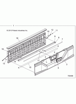 BODY TAILGATE ASM. - R17RCA57A1 / A4 (700498)