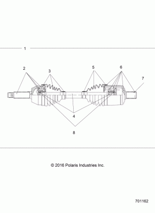 DRIVE TRAIN FRONT DRIVE SHAFT - R17RCA57A1 / A4 (701162)