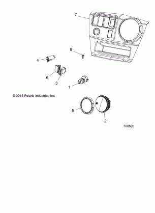 ELECTRICAL DASH INSTRUMENTS and CONTROLS - R17RCA57A1 / A4 (700500)