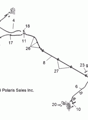 BRAKES LINES AND MASTER CYLINDER - R17RVA99A1 / E99A9 / E99AS / E99AY / M99AM / U99AV (49RGRBRAKELINES14CREW)