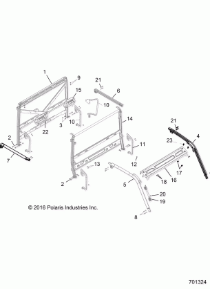 CHASSIS CAB FRAME - R17RVA99A1 / E99A9 / E99AS / E99AY / M99AM / U99AV (701324)