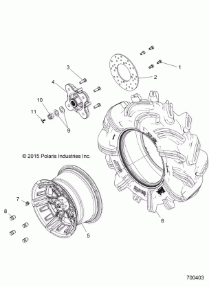 WHEELS REAR - R17RVM99AM (700403)