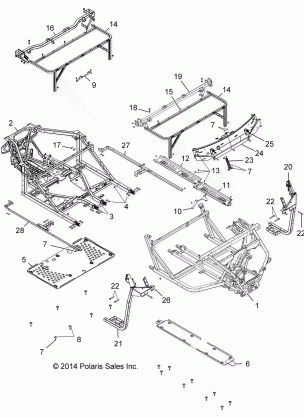 CHASSIS FRAME - R17RVAD1A1 (49RGRCHASSIS15DCREW)