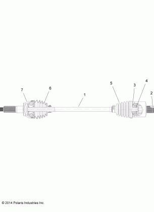 DRIVE TRAIN REAR DRIVE SHAFT (TO 7 / 3 / 2017) - R17RVAD1A1 (49RGRSHAFTDRVRR151KDSL)