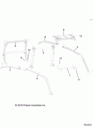 CHASSIS CAB FRAME - R17RGE99A7 / A9 / AW / AM (701473)