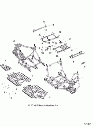 CHASSIS MAIN FRAME AND SKID PLATES - R17RHE99AU (701371)