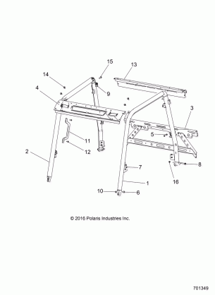 CHASSIS CAB FRAME - R17RMA50A4 / 250A1 (701349)