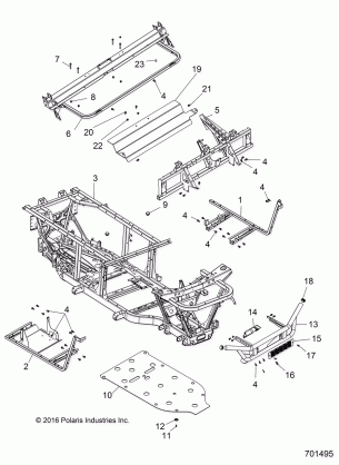 CHASSIS FRAME and FRONT BUMPER - R17RMA50A4 / 250A1 (701495)