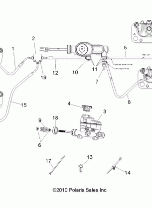 BRAKES LINES and MASTER CYLINDER - R17RMAE4G8 / G9 / N8 / MAI4G8 (49RGRBRAKELINES11CREW)