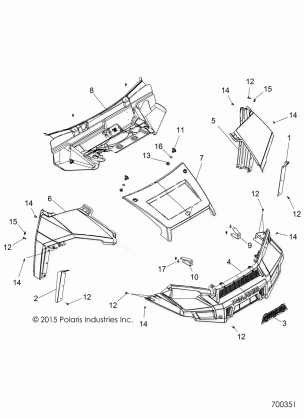 BODY HOOD AND FRONT FACSIA - R17RTAD1A1 / ED1N1 (700351)