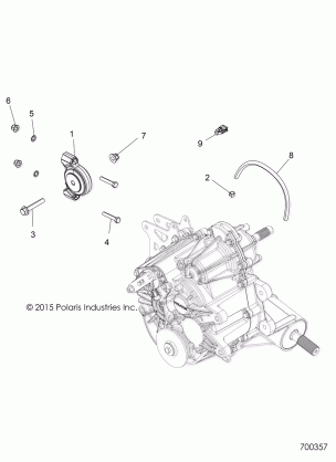 DRIVE TRAIN MAIN GEARCASE MOUNTING - R17RTAD1A1 / ED1N1 (700357)