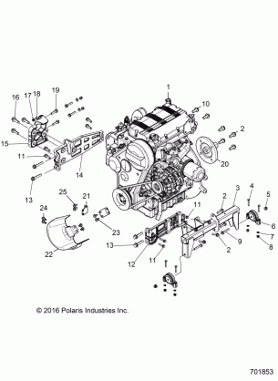 ENGINE MOUNTING - R17RTAD1A1 / ED1N1 (701853)