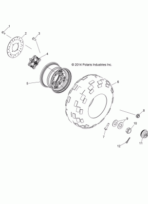 WHEELS REAR - R17RVA99A1 / B1 / E99A9 / B9 (49RGRWHEELRR15CREW)