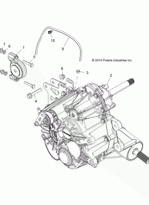 DRIVE TRAIN MAIN GEARCASE MOUNTING - R17RVA87A1 / B1 / E87A9 / B9 (49RGRGEARCASEMTG15CREW)