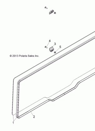 BODY WINDOW REAR - R17B2PD1AA (49BRUTUSWINDOW13)