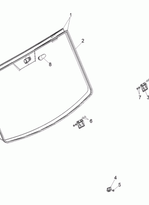 BODY WINDSHIELD - R17B2PD1AA (49BOBCATWINDSHIELD13900DH)