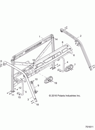 CHASSIS CAB FRAME - R17B1PD1AA / 2P (701611)
