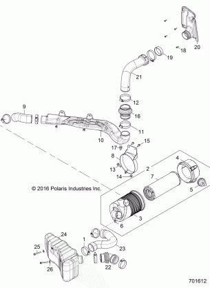 ENGINE AIR INTAKE SYSTEM - R17B1PD1AA / 2P (701612)