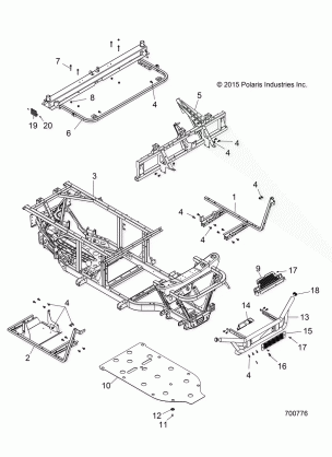 CHASSIS FRAME and FRONT BUMPER - R17RCA57A1 / B1 / A4 / B4 (700776)