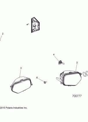 ELECTRICAL HEADLIGHTS TAILLIGHTS and BULBS - R17RCA57A1 / B1 / A4 / B4 (700777)